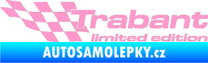 Samolepka Trabant limited edition levá světle růžová