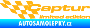 Samolepka Captur limited edition levá světle oranžová