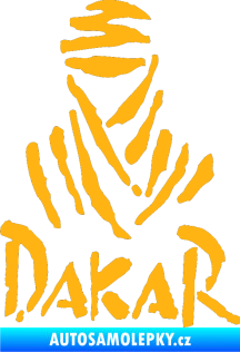 Samolepka Dakar 001 světle oranžová