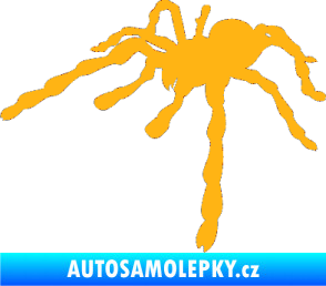 Samolepka Pavouk 013 - levá světle oranžová