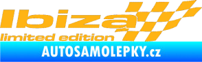 Samolepka Ibiza limited edition pravá světle oranžová