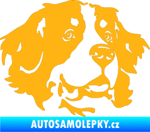 Samolepka Pes 131 pravá bernský salašnický pes světle oranžová
