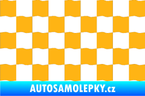 Samolepka Šachovnice 003 světle oranžová