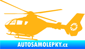 Samolepka Vrtulník 006 levá helikoptéra světle oranžová