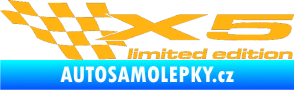Samolepka X5 limited edition levá světle oranžová