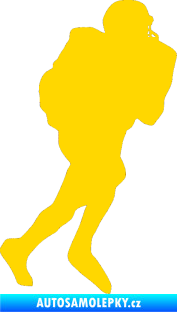 Samolepka Americký fotbal 002 pravá jasně žlutá
