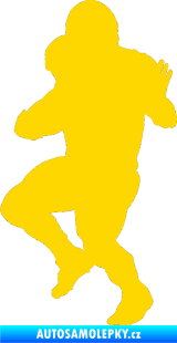 Samolepka Americký fotbal 009 levá jasně žlutá