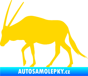 Samolepka Antilopa 001 levá jasně žlutá