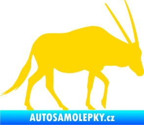 Samolepka Antilopa 001 pravá jasně žlutá