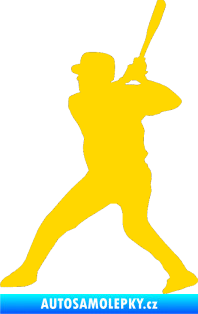 Samolepka Baseball 003 levá jasně žlutá