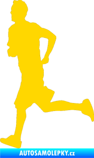 Samolepka Běžec 001 levá jasně žlutá