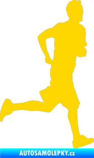 Samolepka Běžec 001 pravá jasně žlutá