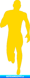 Samolepka Běžec 005 levá jasně žlutá