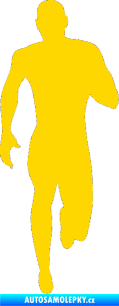 Samolepka Běžec 005 pravá jasně žlutá