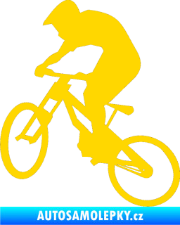 Samolepka Biker 002 levá jasně žlutá