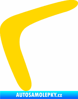 Samolepka Bumerang 001 levá jasně žlutá