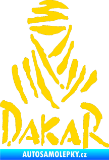 Samolepka Dakar 001 jasně žlutá