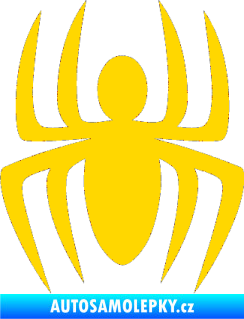 Samolepka Pavouk 005 jasně žlutá