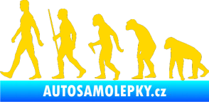 Samolepka Evoluce 001 levá jasně žlutá