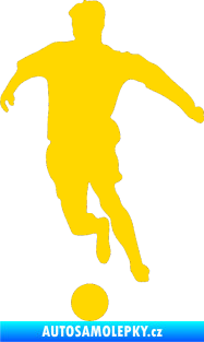 Samolepka Fotbalista 009 levá jasně žlutá