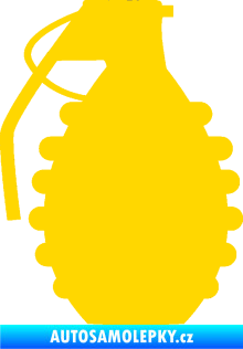 Samolepka Granát 002 levá jasně žlutá