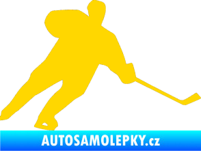 Samolepka Hokejista 014 pravá jasně žlutá