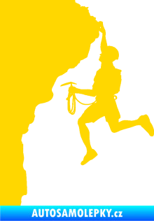Samolepka Horolezec 003 levá jasně žlutá