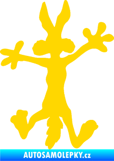 Samolepka Kojot 002 levá jasně žlutá
