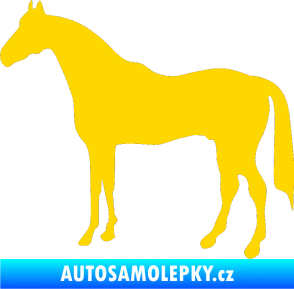 Samolepka Kůň 004 levá jasně žlutá