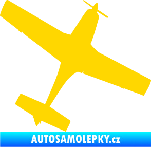 Samolepka Letadlo 003 pravá jasně žlutá