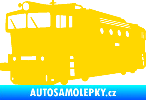 Samolepka Lokomotiva 001 levá jasně žlutá