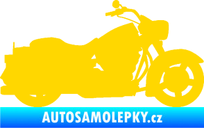 Samolepka Motorka 045 pravá Harley Davidson jasně žlutá