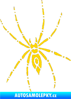 Samolepka Pavouk 011 levá jasně žlutá