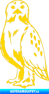 Samolepka Predators 061 levá sova jasně žlutá