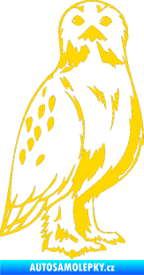 Samolepka Predators 061 pravá sova jasně žlutá