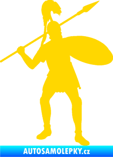 Samolepka Římský voják pravá jasně žlutá