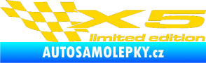 Samolepka X5 limited edition levá jasně žlutá
