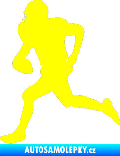 Samolepka Americký fotbal 001 levá žlutá citron