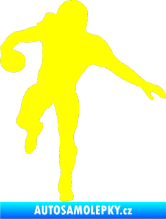 Samolepka Americký fotbal 006 levá žlutá citron