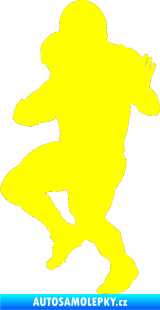 Samolepka Americký fotbal 009 levá žlutá citron