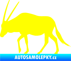 Samolepka Antilopa 001 levá žlutá citron