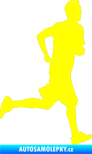 Samolepka Běžec 001 pravá žlutá citron