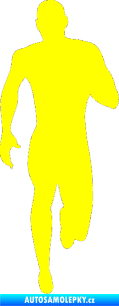 Samolepka Běžec 005 pravá žlutá citron