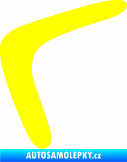 Samolepka Bumerang 001 levá žlutá citron