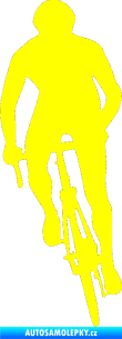 Samolepka Cyklista 006 levá žlutá citron
