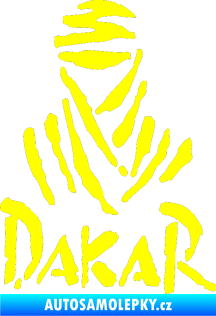 Samolepka Dakar 001 žlutá citron