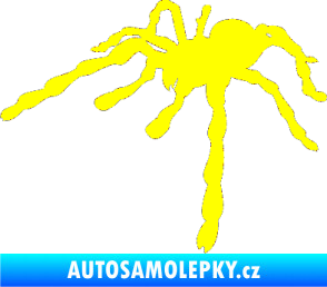 Samolepka Pavouk 013 - levá žlutá citron