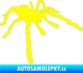 Samolepka Pavouk 013 - pravá žlutá citron