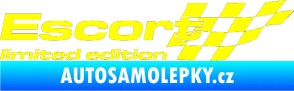 Samolepka Escort limited edition pravá žlutá citron