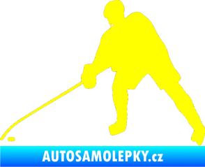 Samolepka Hokejista 002 levá žlutá citron
